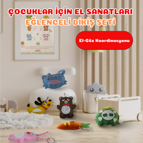 MiniMinnak® Çocuk Gelişim Kiti-Dikiş Seti (2. ÜRÜNE %50 İNDİRİM!!!)