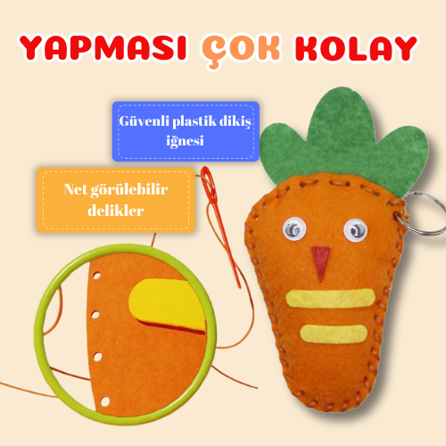 MiniMinnak® Çocuk Gelişim Kiti-Dikiş Seti (2. ÜRÜNE %50 İNDİRİM!!!)